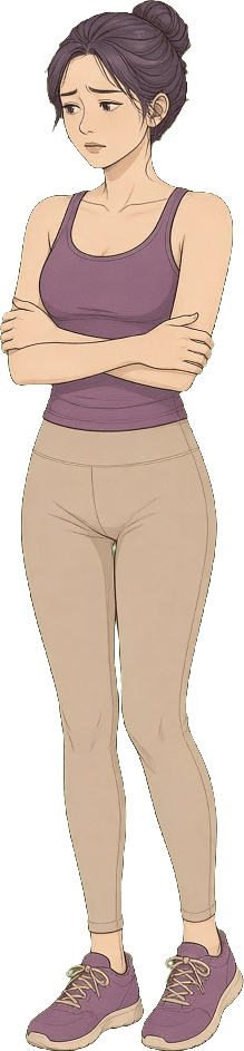 周囲の目が気になっている50代女性